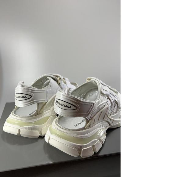 WOMEN'S Track Sandal Neoprene Strappy white Velcro Dad Sandals E371 - Picture 4 of 12